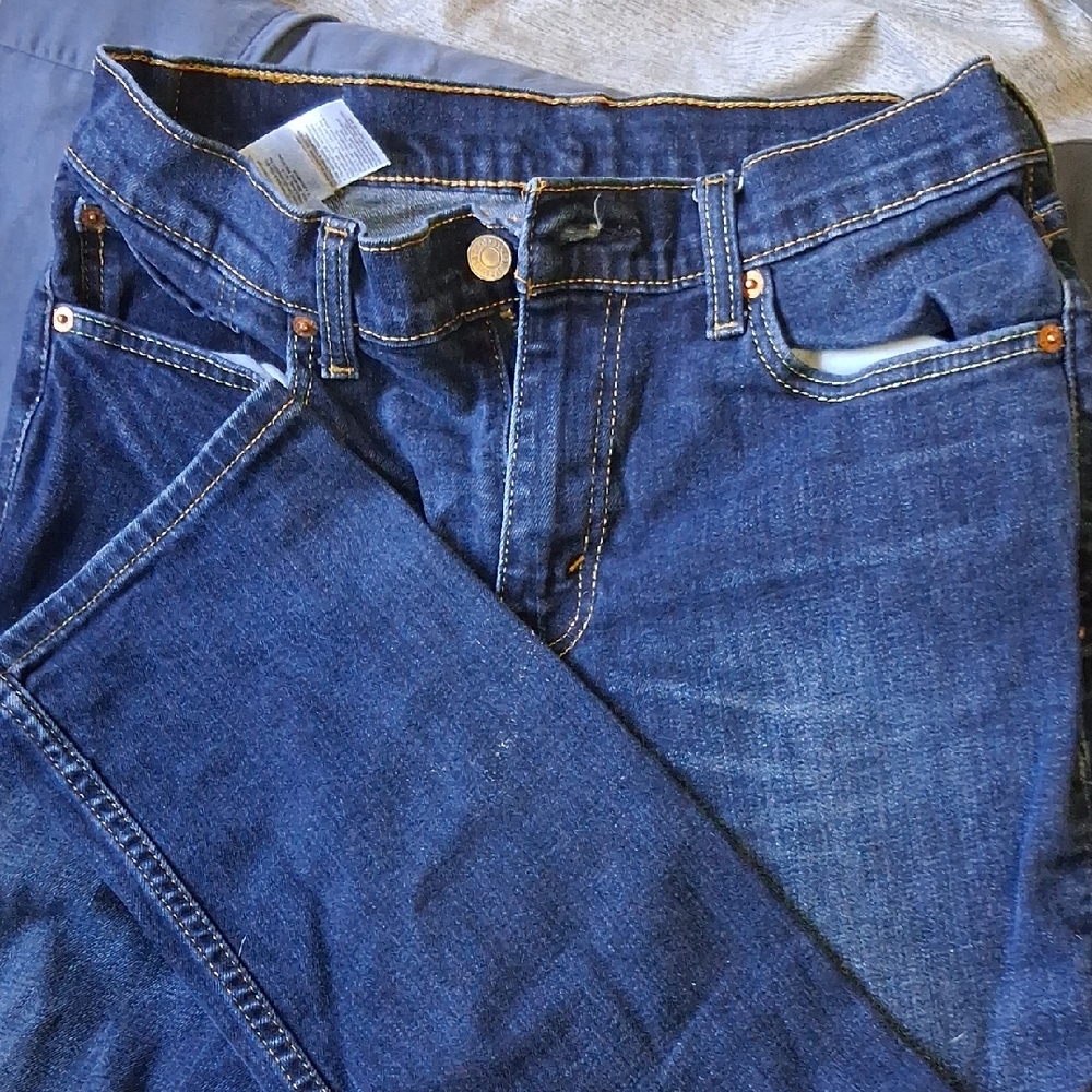 Levi's Men's Deep Blue Straight Jeans 31x32